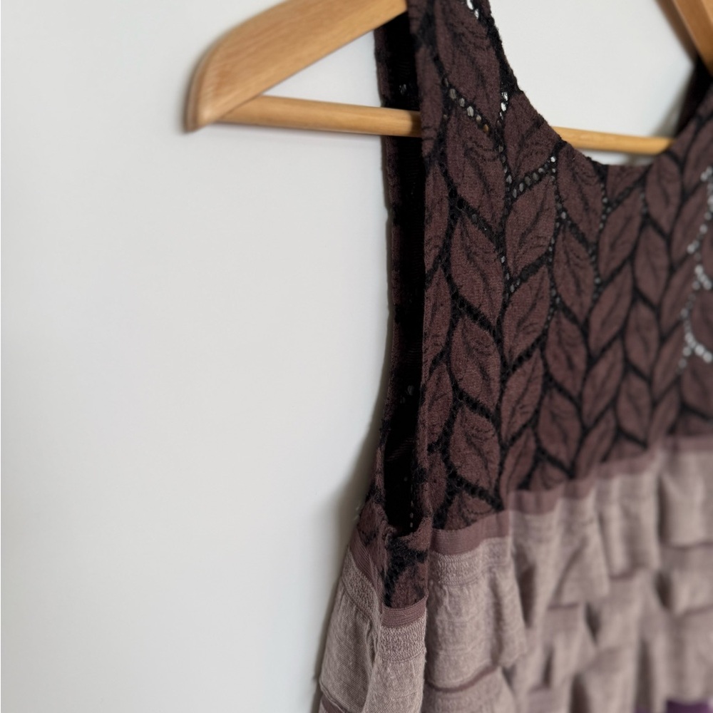 Elegant Multicolor Ruffle Layered Dress - Picture 6 of 8